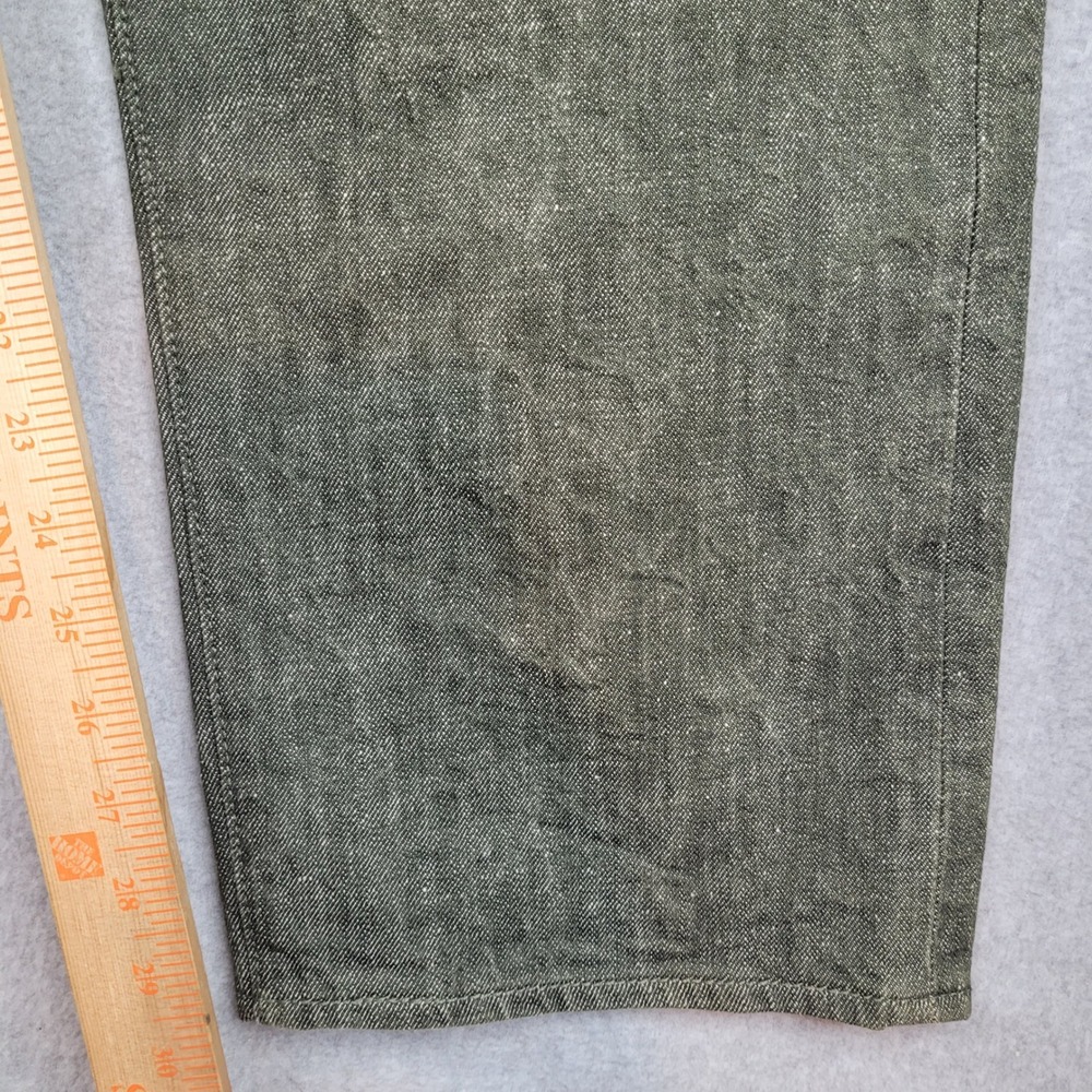 Levi's 501 White Oak Cone Denim Jeans Mens 40x32 Green Straight Leg 00501-2129 - Picture 3 of 8